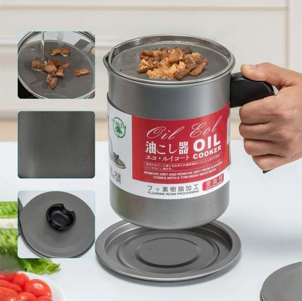 Carbon Steel Oil Filter Pot with Stainless Steel Strainer