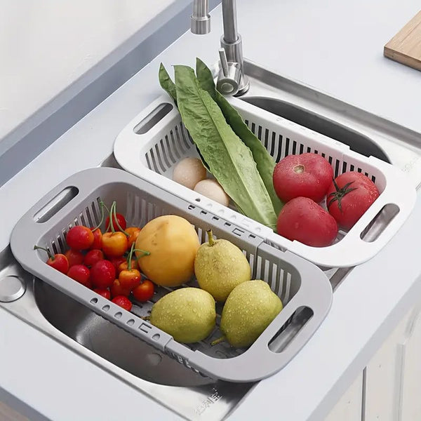 Plastic Dish Drainer & Sink Basket (Random Color)