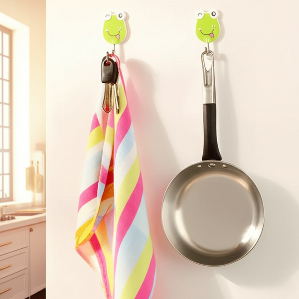Pack of 3 Self-Adhesive Waterproof Wall Hooks