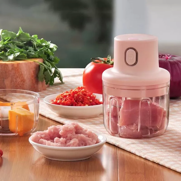 Electric Garlic Chopper & Mini Food Processor