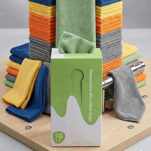 Pack of 20 Microfiber Cleaning Cloths (Random Color)