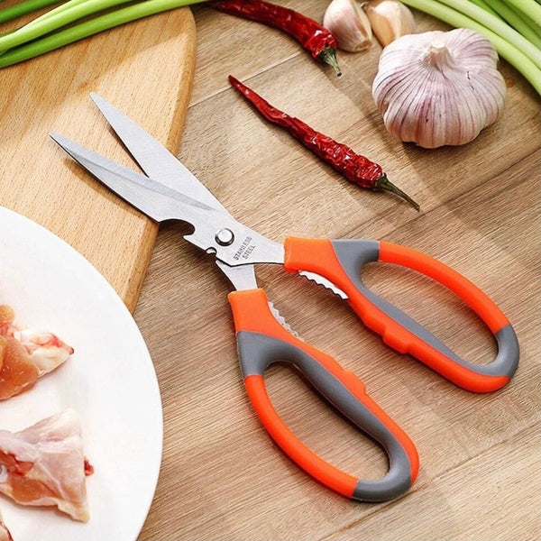 Multipurpose Kitchen Scissors with Bottle Opener & Nut Cracker